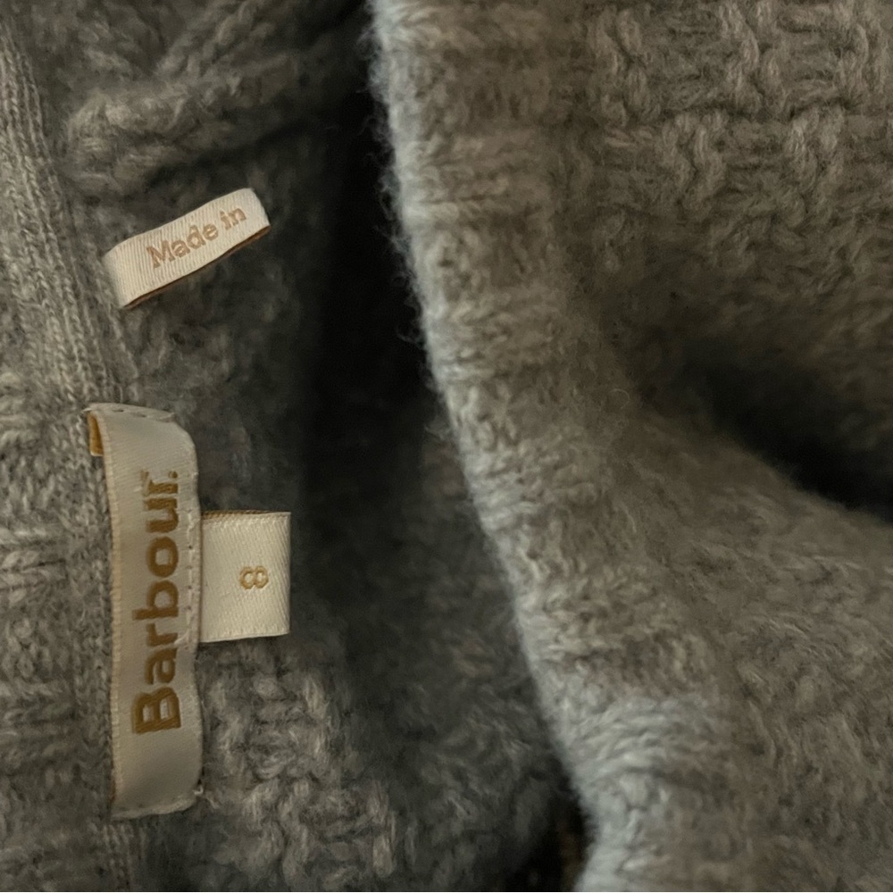 NWOT Barbour 💯 Wool Ursula Cable Knit Sweater - Picture 13 of 14
